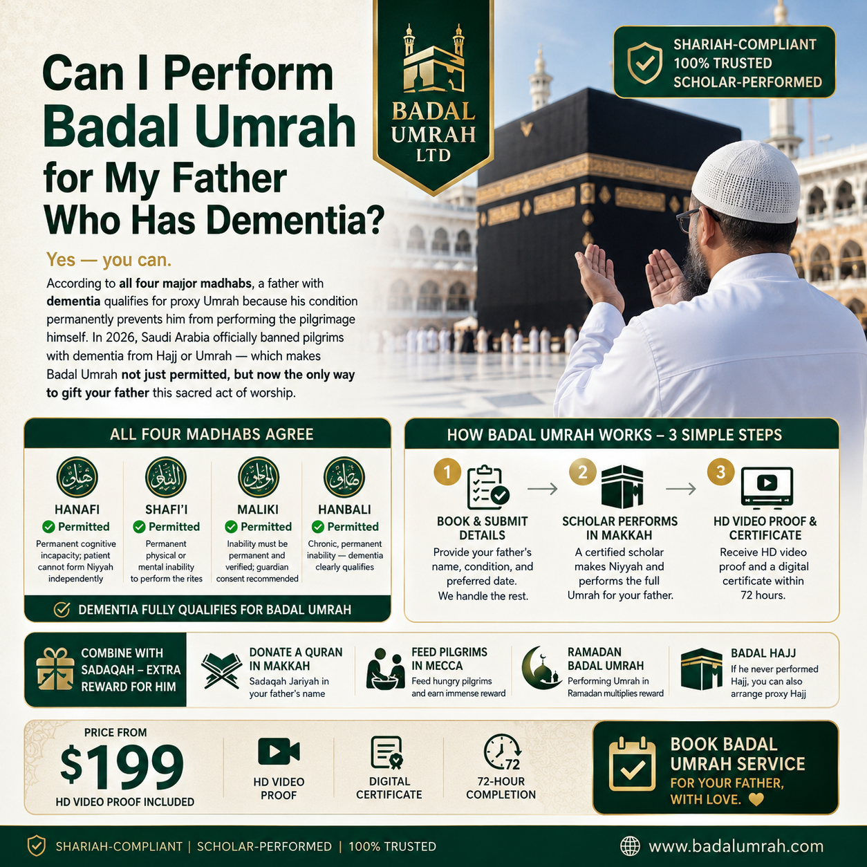 Can I Perform Badal Umrah for My Father Who Has Dementia?