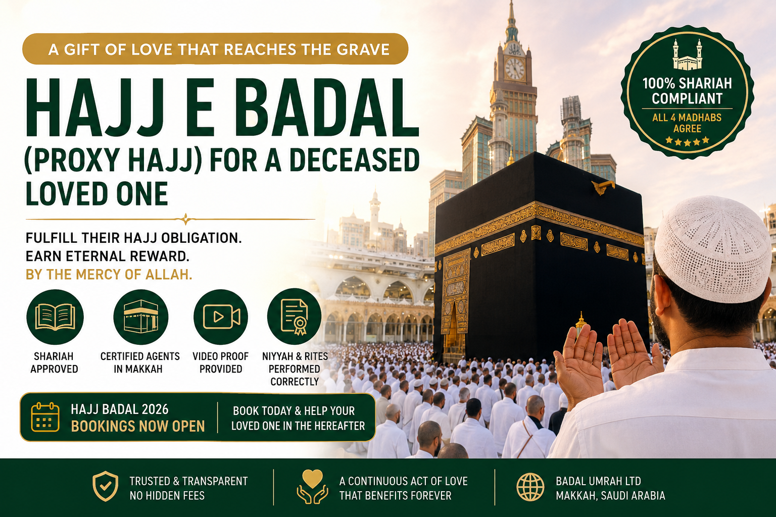hajj e badal service cost