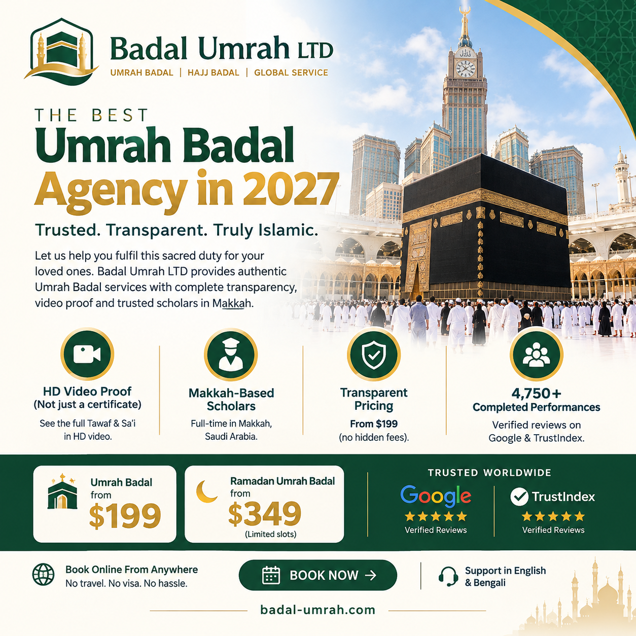 Best Umrah Badal Agency in 2027 — Guide